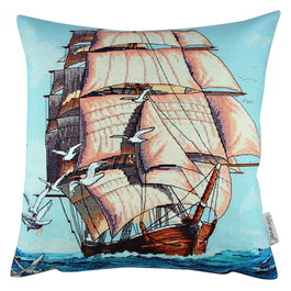 Aberto Design Cojín Multicolor 43 x 43 cm
